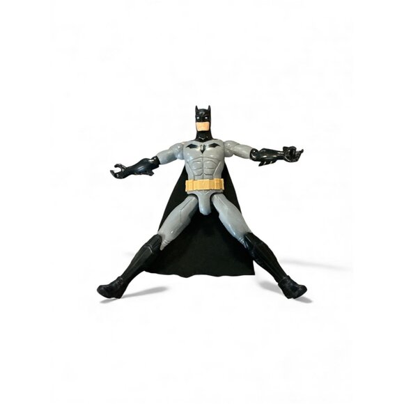 Batman Action Figure 12" Gray & Black With Cape Adjustable Arms & Legs - Picture 3 of 4